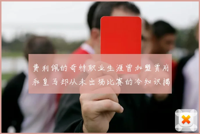 费利佩的奇特职业生涯曾加盟贾府和皇马却从未出场比赛的冷知识揭秘